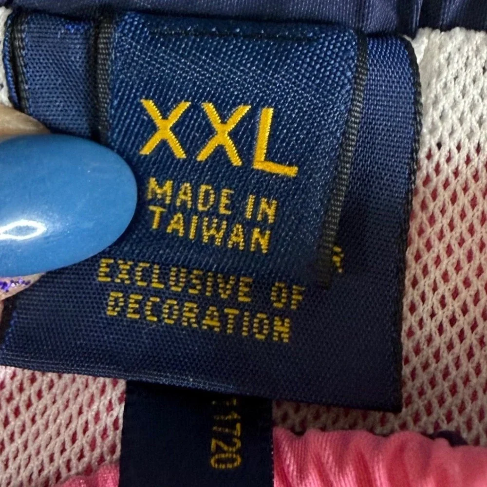 Polo Ralph Lauren Swim Trunks Mens‎ XXL Pink Nylon Mesh Lined Pony Logo Shorts